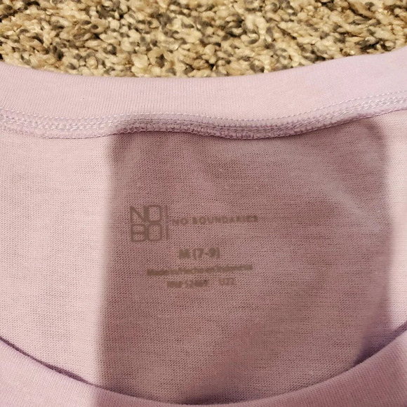 NWT NOBO Short Sleeved Crewneck Shirt Lavender Sunrise M(7-9) - Picture 4 of 6